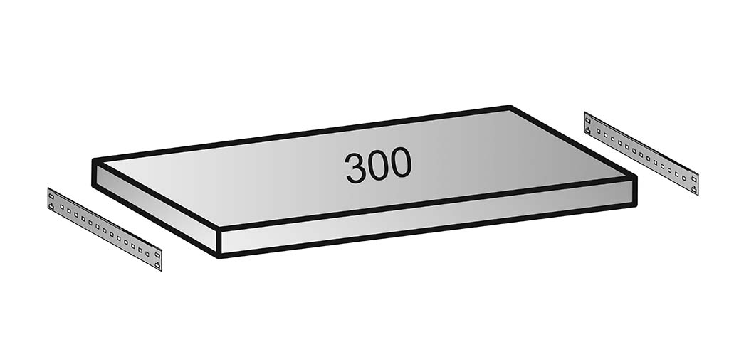 Einzelboden-Set 1000x300 mm M100