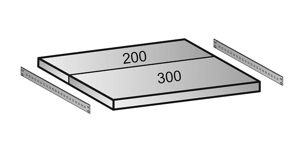 Einzelboden-Set 1000x500 mm M100
