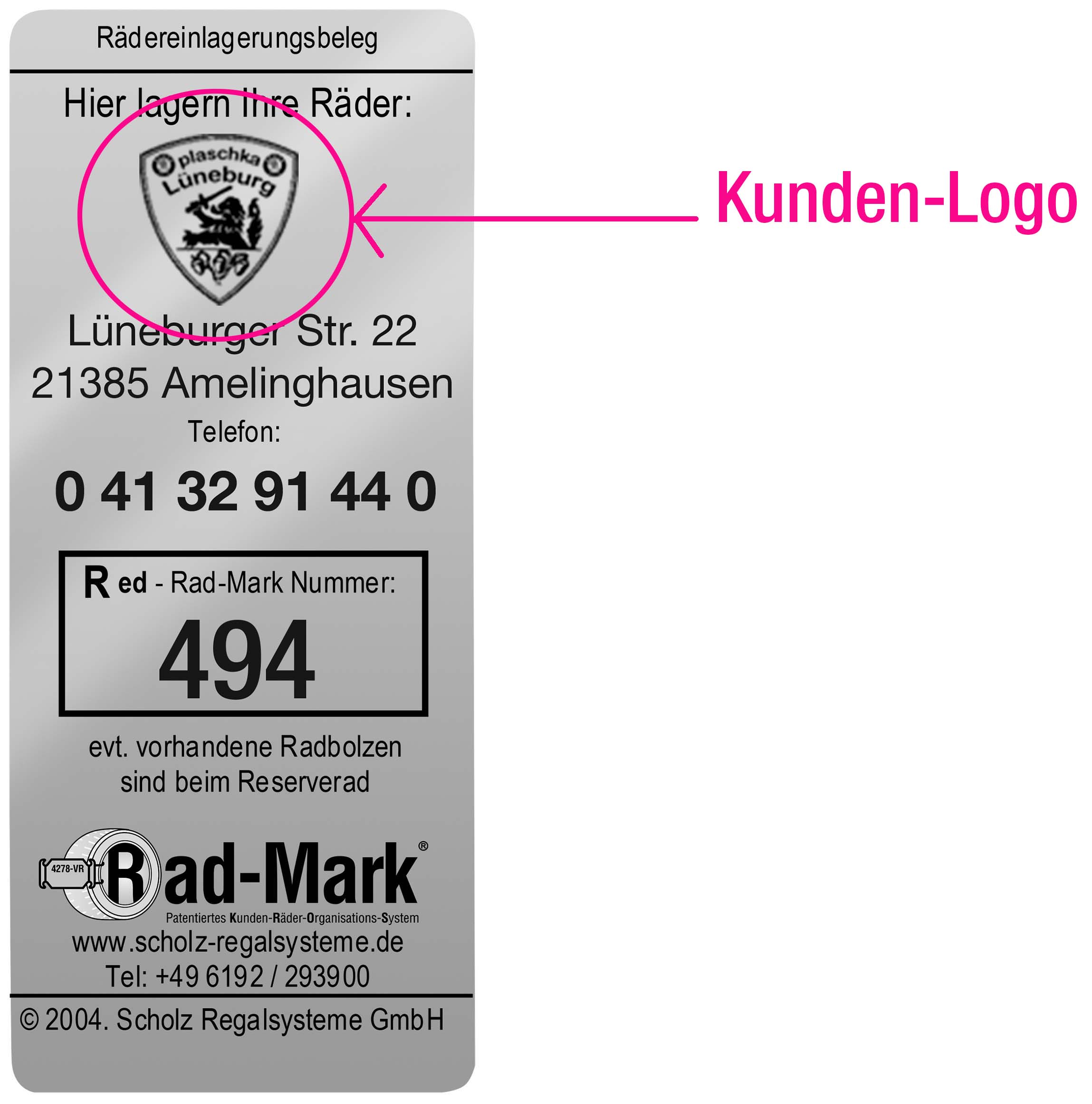 Eigenes Logo mit drucken