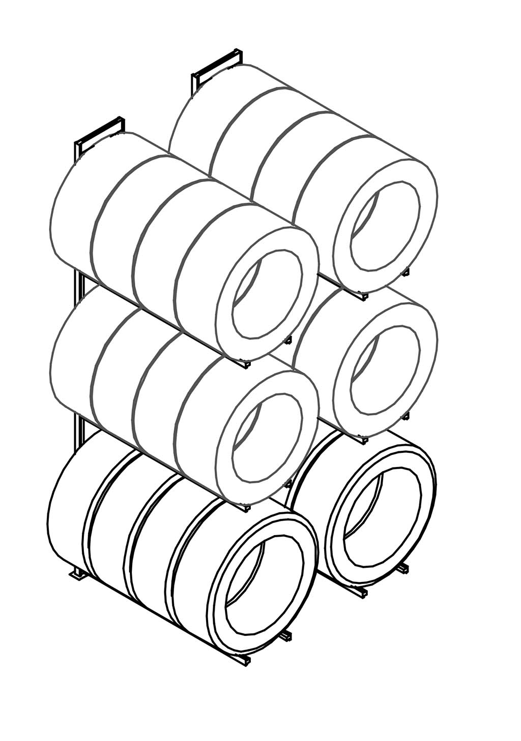 Doppel-Set Flexi 3 Ebenen Anbaufeld