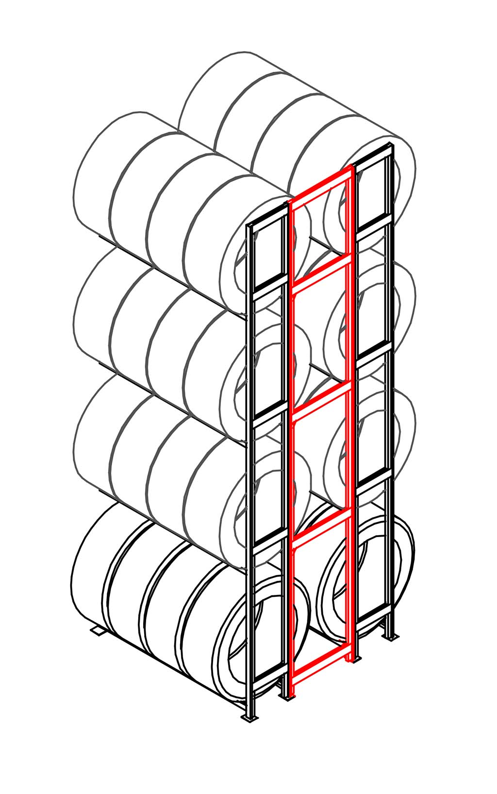 Doppel-Set Flexi 4 Ebenen Anbaufeld